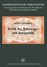 Kritik Der Währungs- Und Bankpolitik (1963)