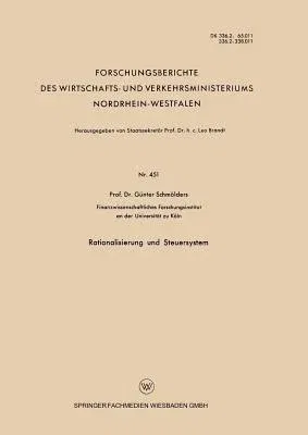 Rationalisierung Und Steuersystem (1957)