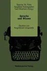 Sprache Und Wissen: Studien Zur Kognitiven Linguistik (1990)