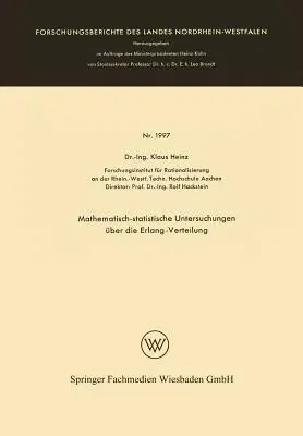 Mathematisch-Statistische Untersuchungen Über Die Erlang-Verteilung (1969)