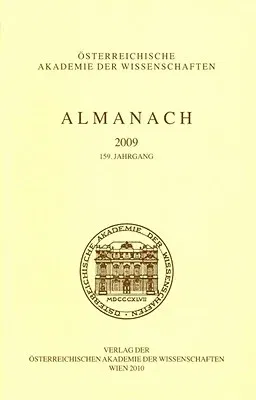 Almanach Der Osterreichischen Akademie Der Wissenschaften 2009