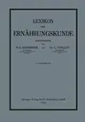 Lexikon Der Ernährungskunde (1925)