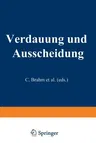 Verdauung Und Ausscheidung (Softcover Reprint of the Original 1st 1929)