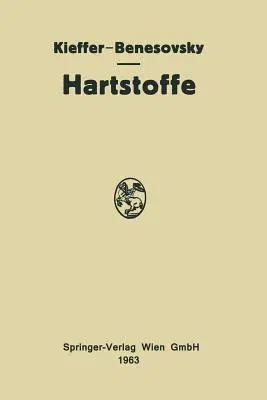 Hartstoffe (Softcover Reprint of the Original 1st 1963)