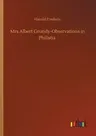 Mrs Albert Grundy-Observations in Philistia