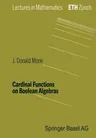 Cardinal Functions on Boolean Algebras (1990)