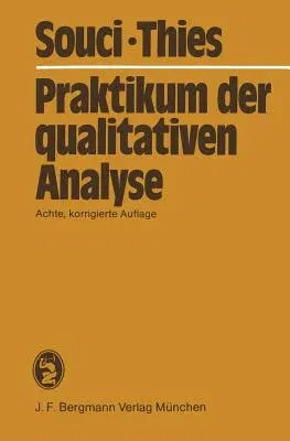 Praktikum Der Qualitativen Analyse (8., Unverand. Aufl.)