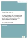 Die Auswirkungen der Terroranschläge vom 11. September auf die subjektive Arbeits- und Freizeitdefinition der amerikanischen Bevölkerung: Eine empirische