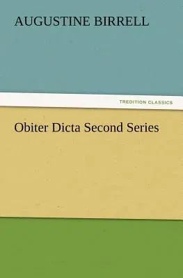 Obiter Dicta Second Series