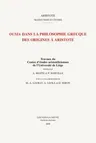 Ousia Dans La Philosophie Grecque Des Origines a Aristote