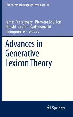 Advances in Generative Lexicon Theory (2013)