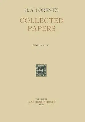 Collected Papers: Volume IX (1939)