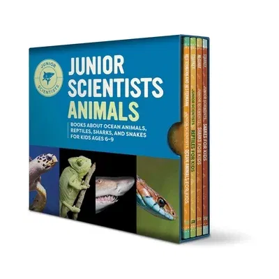 Junior Scientists Animals 4 Book Box Set: Books about Ocean Animals, Reptiles, Sharks, and Snakes for Kids Ages 6-9