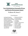 Lex Scholasticus Journal of Socio-Economic Issues (Volume II - Issue I)